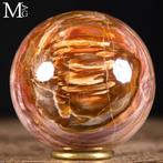 Gepolijste fossielhouten bol Pietrified Wood Sphere - Rood