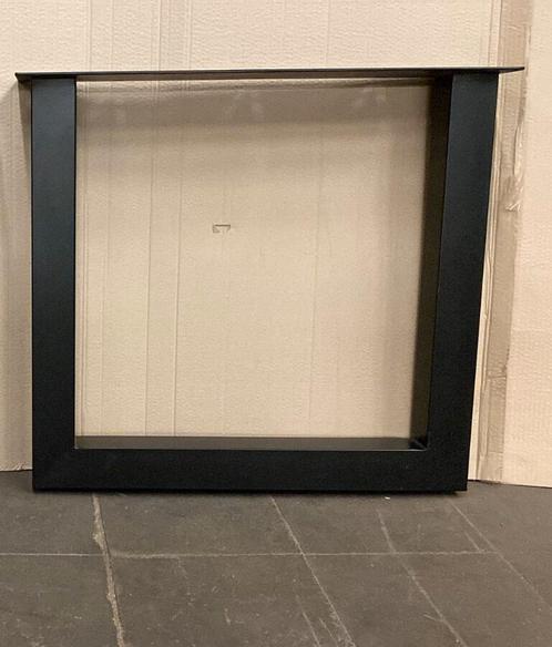 U-eettafelpoot | Setprijs! | Zwart | 7,5x7,5cm | Metaal, Huis en Inrichting, Tafelonderdelen, Nieuw, Ophalen
