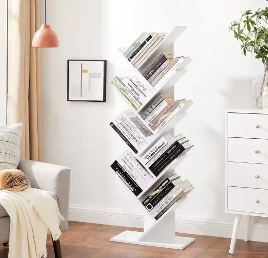 Houten Boekenkast 8 Planken – Compact Opbergrek voor Kantoor, Huis en Inrichting, Kasten | Boekenkasten, Nieuw, Verzenden