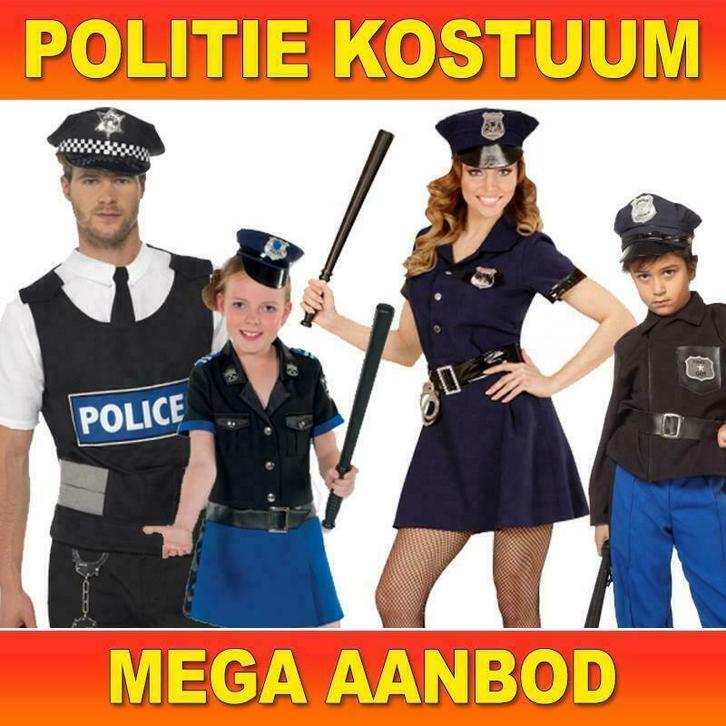 Politiepak- ruim aanbod Politie kleding/ kostuum, Kinderen en Baby's, Carnavalskleding en Verkleedspullen, Jongen of Meisje, Nieuw