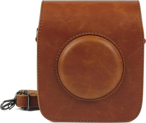 Case voor Instax SQUARE SQ10 - Bruin, Audio, Tv en Foto, Fotografie | Doka Toebehoren, Zo goed als nieuw, Verzenden