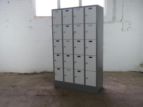 Lockerkast | Tweedehands | Grijs / antraciet | 4 kolommen |, Huis en Inrichting, Kasten | Lockerkasten, Gebruikt, Verzenden