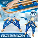 Houten slee - Kinderslee - Bruin / Blauw - KESSER®, Kinderen en Baby's, Speelgoed | Buiten | Sleeën, Verzenden, Zo goed als nieuw