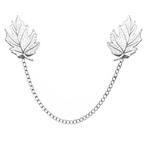 Fako Bijoux® - Vestsluiting - Vestclip - Blad Met Ketting -, Sieraden, Tassen en Uiterlijk, Broches, Verzenden, Nieuw