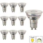 10x GU10 LED spot | Lybardo | 5.5W 2700K warm wit dimbaar, 30 tot 60 watt, Verzenden, Overige typen, Nieuw