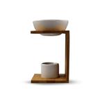 Aroma-oliebrander Hout-Keramiek Modern Design (u-shaped), Nieuw