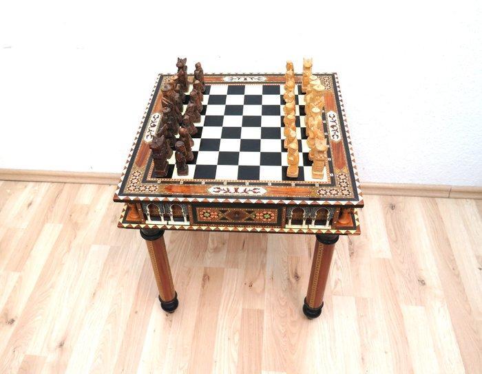 Schaakspel - Alhambra - Hout, Antiek en Kunst, Curiosa en Brocante