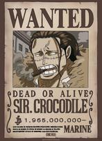 Poster One Piece Wanted Crocodile Wano 38x52cm, Verzamelen, Posters, Nieuw, A1 t/m A3, Verzenden