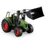 Bestuurbare tractor - RC - groen - met frontlader
