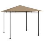 vidaXL Prieel 180 g/m² 3x3x2,7 m taupe, Tuin en Terras, Verzenden, Nieuw