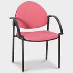 Frontseat vergaderstoel, roze, 4-poot onderstel, Huis en Inrichting, Bureaustoelen, Ophalen of Verzenden, Nieuw