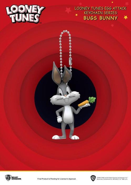 Looney Tunes Egg Attack Sleutelhanger Bugs Bunny, Verzamelen, Film en Tv, Nieuw, Ophalen of Verzenden