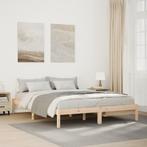 vidaXL Bedframe extra lang zonder matras massief grenenhout, Huis en Inrichting, Slaapkamer | Bedden, Bruin, Verzenden, Hout, Nieuw
