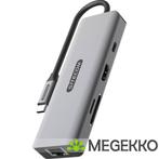 Sitecom 8 in 1 USB-C Power Delivery Multiport Adapter, Verzenden, Nieuw, Sitecom