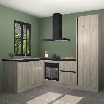 Vuren greeploze keuken Westmalle 20145, Huis en Inrichting, Keuken | Complete keukens, Verzenden