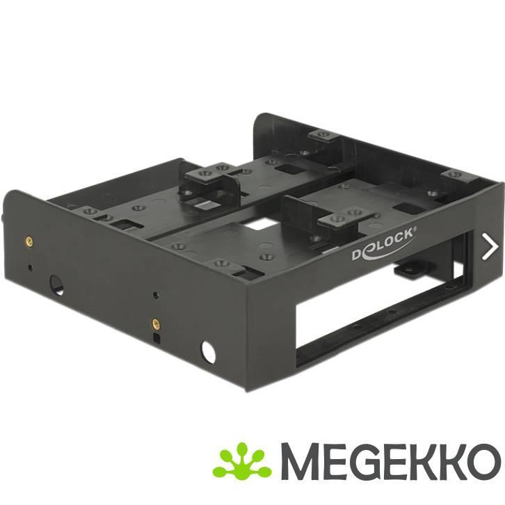Delock 18000 5,25  installatieframe voor 1 x 3,5  + 2 x 2,5, Computers en Software, Harde schijven, Nieuw, Verzenden