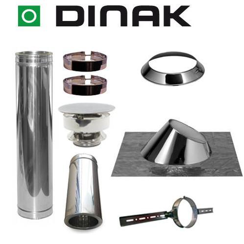 Set KAPSCHUUR loodslab 30-45 graden Ø80mm DINAK met nisbus, Huis en Inrichting, Kachels, Vrijstaand, Nieuw, Hout, Ophalen of Verzenden