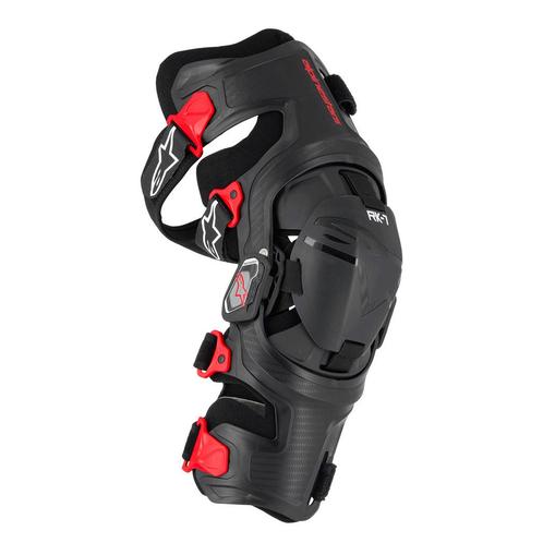Alpinestars RK-7 Plasma Kniebrace Set Zwart Rood, Motoren, Kleding | Motorkleding, Heren, Verzenden