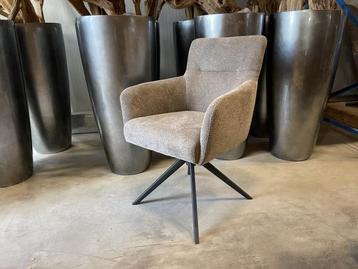 Veiling - Eetkamerstoel Turner (set van 8) weefstof - liver/ beschikbaar voor biedingen