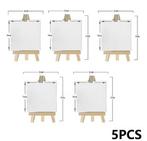 Set van 5 Mini Canvas Schilderdoeken voor Schilderen, Verzenden, Nieuw