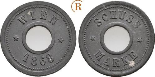 Schuss Marke 1868 wien Stadt:, Postzegels en Munten, Munten | Europa | Niet-Euromunten, Verzenden