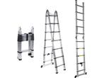 Detoolz DZ-C247 - Telescopische ladder - 14 treden 4,4 m -, Huis en Inrichting, Woonaccessoires | Overige, Verzenden, Nieuw