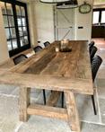 Oud eiken tafels wagonplanken en oud eiken