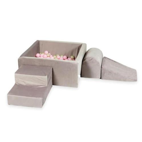 Soft play speelset - ballenbak met foamkussens - velvet -..., Kinderen en Baby's, Speelgoed | Educatief en Creatief, Nieuw, Ophalen of Verzenden