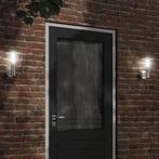 vidaXL Buitenwandlampen 2 st roestvrij staal zilverkleurig, Tuin en Terras, Buitenverlichting, Verzenden, Nieuw