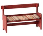 Maileg - Houten bankje voor muizen - Rood, Nieuw