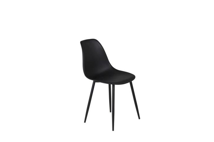 Eetkamerstoel - Engel - Zwart - Kunststof - Jörn, Huis en Inrichting, Stoelen, Verzenden