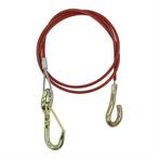 ProPlus Breekkabel met knijphaak - staal - 1 meter - rood..., Auto diversen, Aanhangwagen-onderdelen, Ophalen of Verzenden, Nieuw