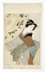 Beauty Painting Diptych (Ukiyo-e) - Katsushika Hokusai