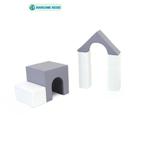 Foam blokken set  | 5 speelblokken | Grijs/wit (Speelgoed), Kinderen en Baby's, Ophalen of Verzenden, Nieuw