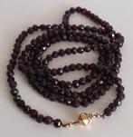 Halsketting - 14 karaat Geel goud - Facet geslepen Granaat, Sieraden, Tassen en Uiterlijk, Kettingen, Nieuw