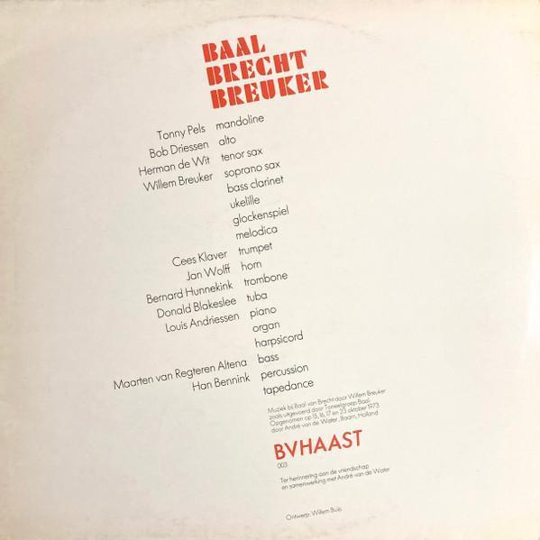 Willem Breuker – Baal Brecht Breuker, Cd's en Dvd's, Vinyl | Nederlandstalig, Gebruikt, 12 inch