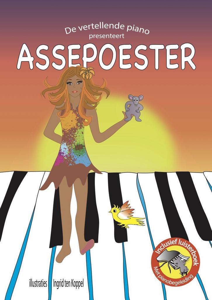 De vertellende piano presenteert Assepoester - Prentenboek -, Boeken, Kinderboeken | Baby's en Peuters, Zo goed als nieuw, Verzenden