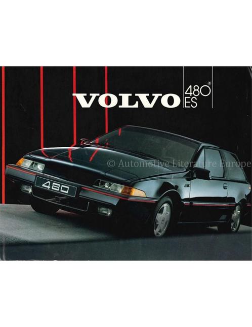 1986 VOLVO 480 ES BROCHURE NEDERLANDS, Boeken, Auto's | Folders en Tijdschriften, Volvo