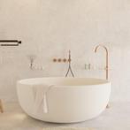 Ligbad Vrijstaand Ideavit Solidround 135x49 cm Solid Surface, Doe-het-zelf en Verbouw, Sanitair, Ophalen of Verzenden, Nieuw