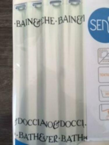Sensea - Sensea douchegordijn Bagno Textiel, Doe-het-zelf en Verbouw, Sanitair, Nieuw, Ophalen of Verzenden