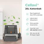 Cellavi Kattenbak RVS - Geschikt voor Grote en Kleine Katten, Ophalen of Verzenden, Zo goed als nieuw