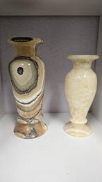 Vaas (2) - Emperador marmer - Marmo. Alabastro