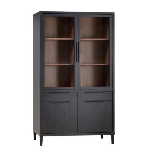 SALE: -17% Woonexpress Vitrinekast Zwanenburg - Lamulux -, Huis en Inrichting, Kasten | Vitrinekasten, 75 cm of meer, Met deur(en)