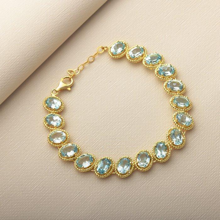 Zonder Minimumprijs - Armband Zilver - 1.00ct. tw. Topaas -, Sieraden, Tassen en Uiterlijk, Armbanden