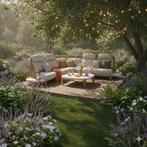 Showroommodel Melbourne hoek loungeset 4 delig aluminium, Tuin en Terras, Ophalen of Verzenden, Nieuw, Aluminium