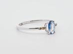 Zonder Minimumprijs - Ring 14 kt. - 0.40ct. tw. Saffier, Nieuw