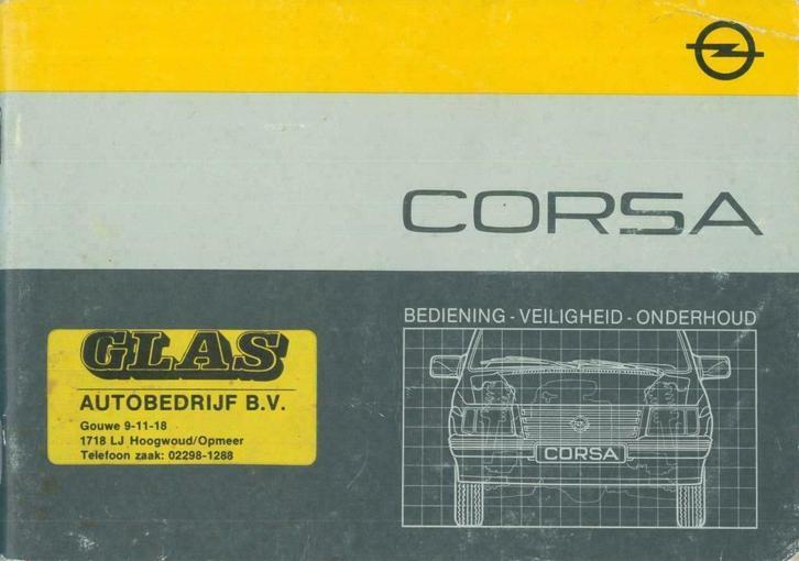 1985 Opel Corsa instructieboekje handleiding Nederlands, Auto diversen, Handleidingen en Instructieboekjes, Verzenden