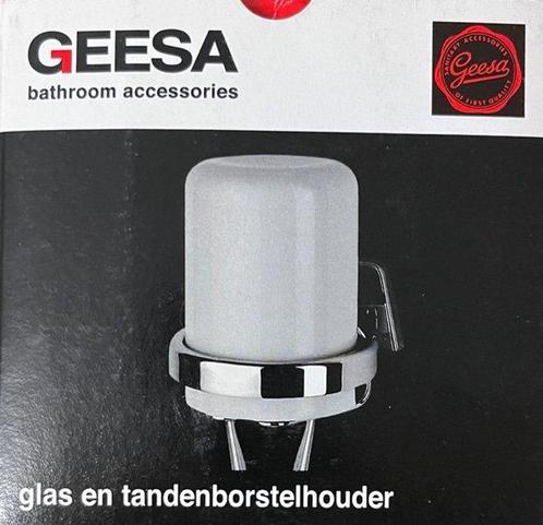 Geesa - Geesa Glas-Tandenborstelhouder Serie-5000, Huis en Inrichting, Badkamer | Badtextiel en Accessoires, Nieuw, Ophalen of Verzenden