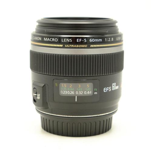 Canon 60mm F2.8 USM Macro Objectief (Occasion), Audio, Tv en Foto, Fotografie | Lenzen en Objectieven, Macrolens, Zo goed als nieuw