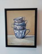 Alfonso Moreno (1947) - Gestapelde Chinese kopjes, Antiek en Kunst